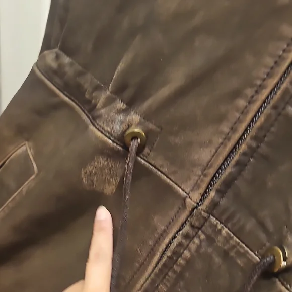 VINTAGE Danier Dark Brown Leather Jacket - Picture 4 of 12